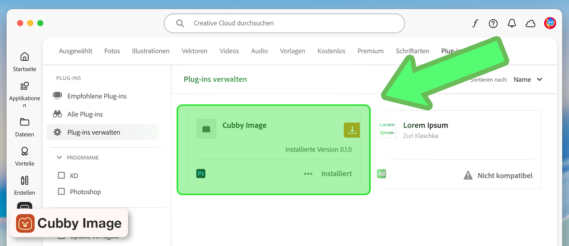 Confirm installation