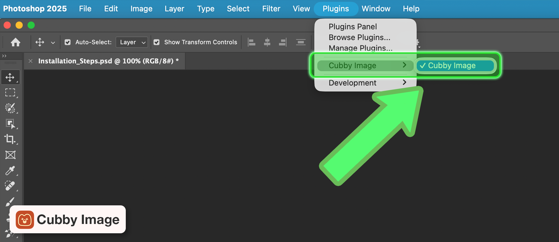 Launch Photoshop