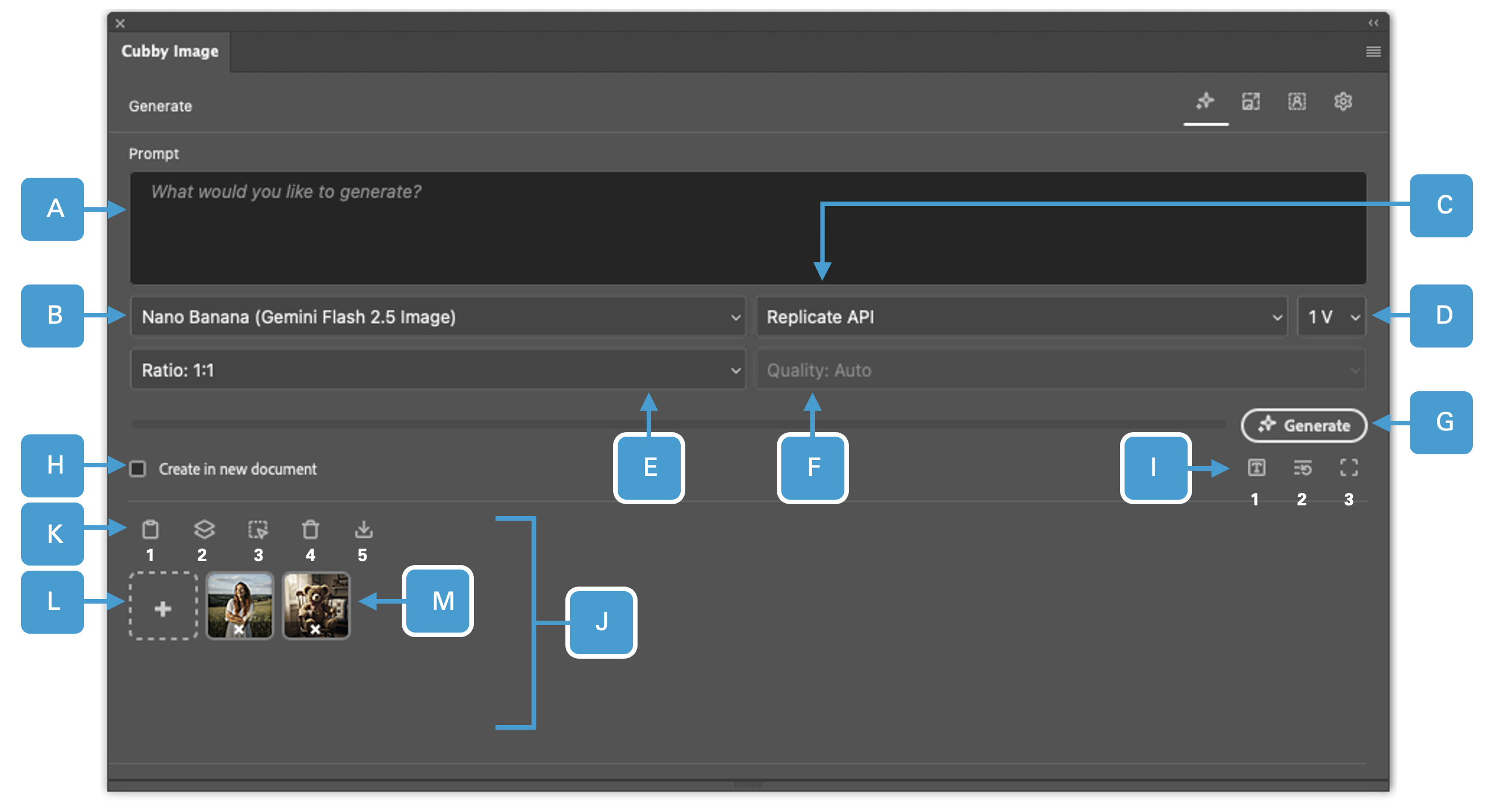 Generate Panel UI